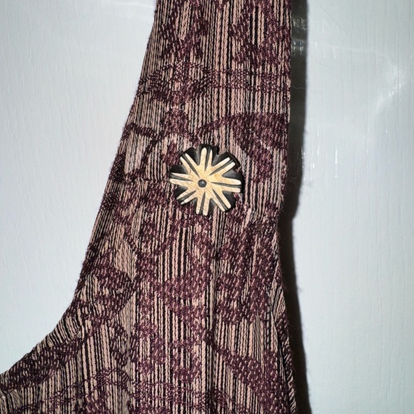 Bohemian Donna Jessica Merlot Patchwork Maxi Tank Dress Size 2 - Picture 5 of 14